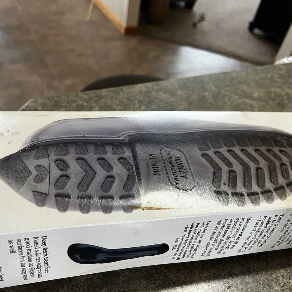 New in Box, Men’s L-XL Tingley Hi-Top Work, 100% Waterproof Rubber Overshoes